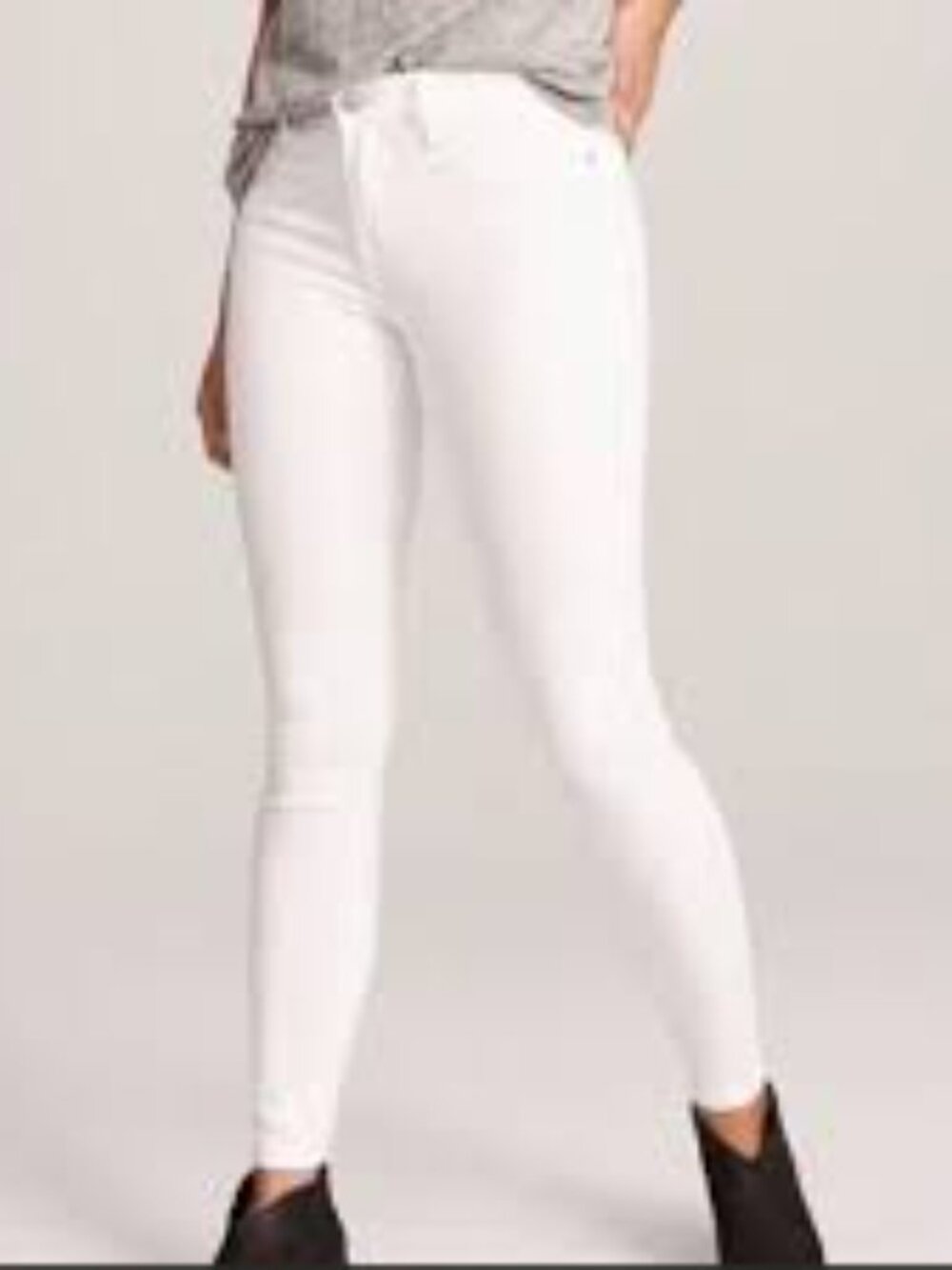 Abercrombie & Fitch White Jeans Harper Low Rise Jean Legging Size 28 6S